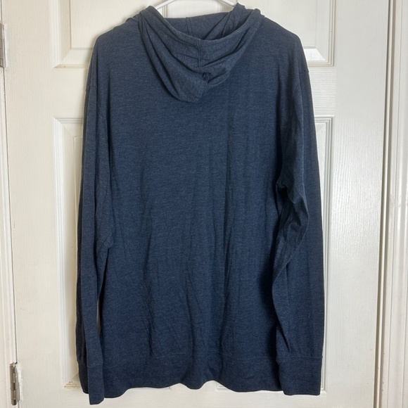 Watermen Earn Your Salt Blue Hooded Long Sleeve Lightweight Shirt Men Size XL - Picture 4 of 5